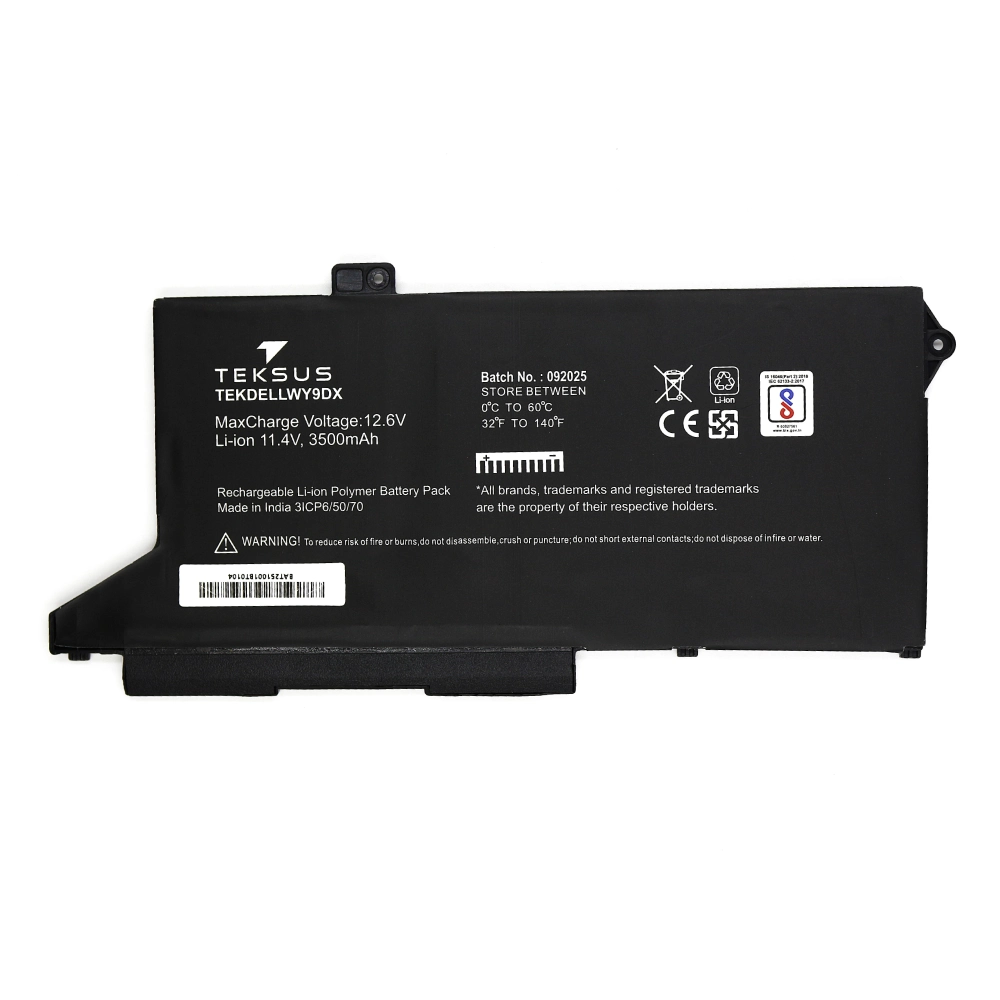 Teksus Laptop Battery Compatible For Dell Latitude 5520 | WY9DX view 2